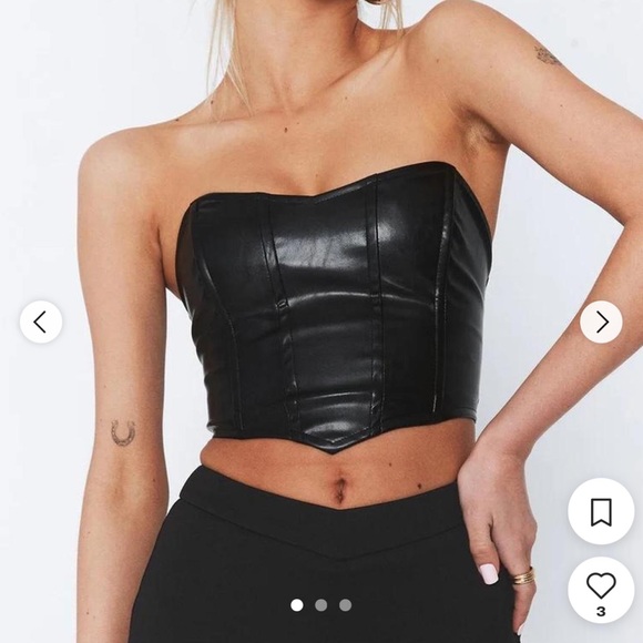 Princess Polly Corset, US2, color: black leather - Picture 2 of 5